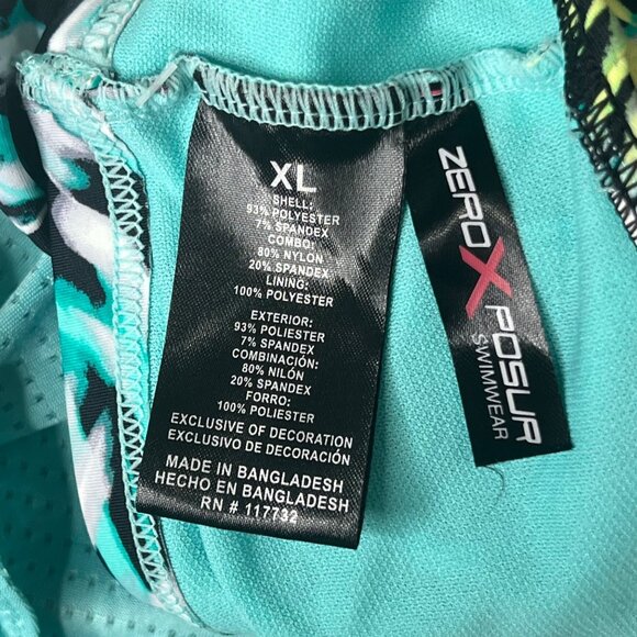 ZeroXposur Women's UPF 50+ Swim Tankini  Wide Strap and Built-In Shelf Bra  NWOT - Picture 10 of 15